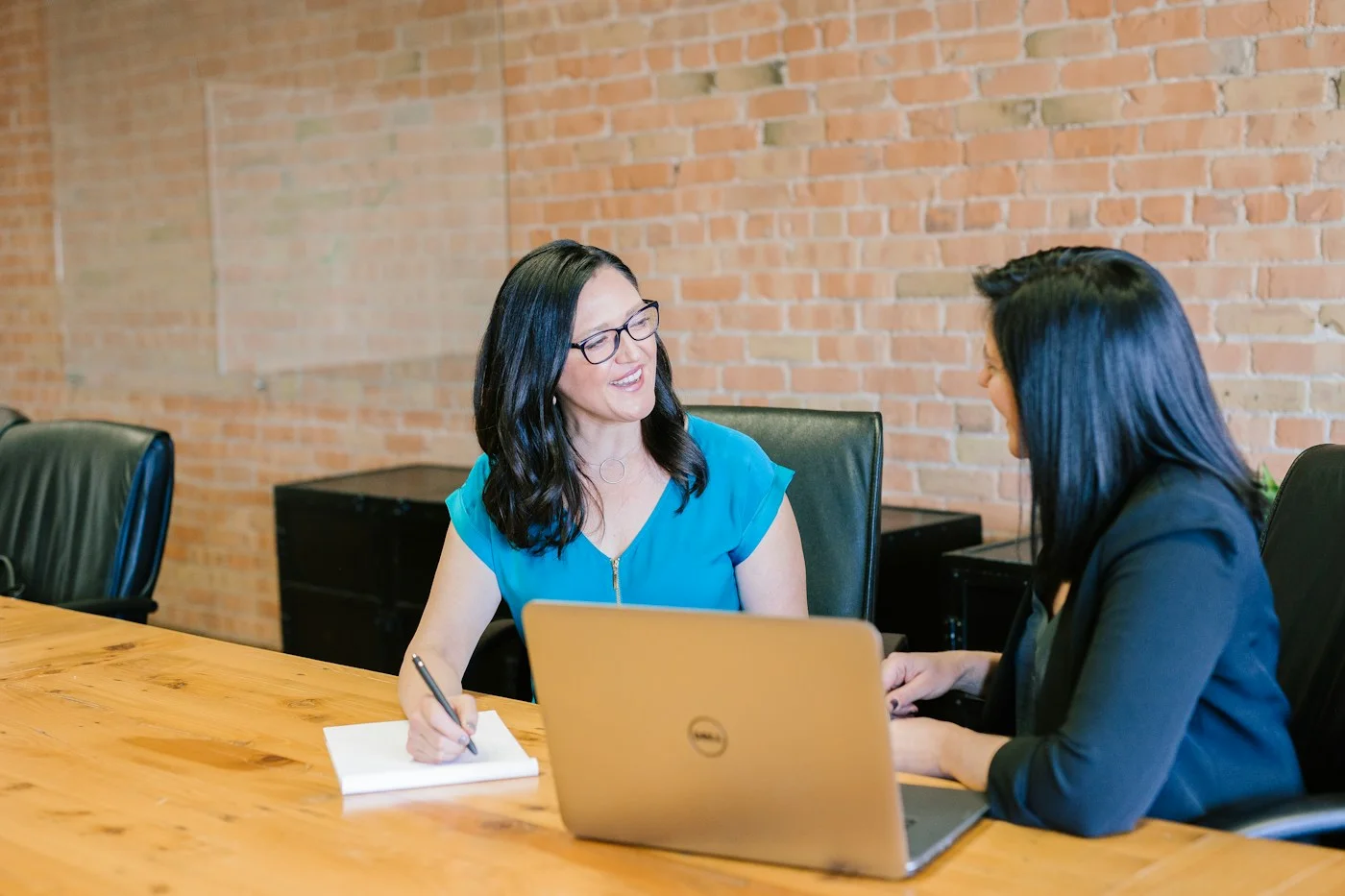 Two people having a recruitment conversation